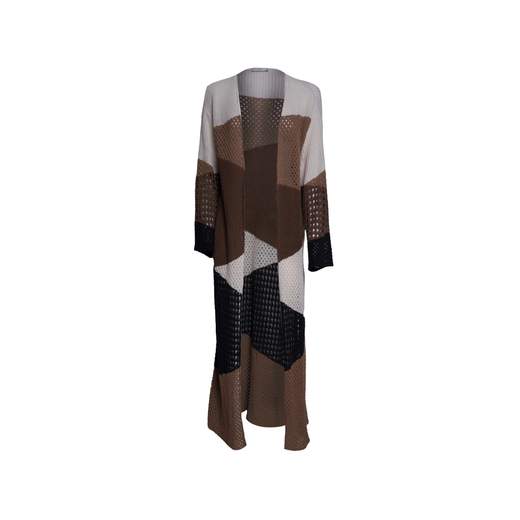 AKEP CARDIGAN MAXI INTARSIO