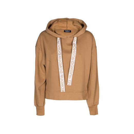 DONDUP FELPA CROP CAPPUCCIO