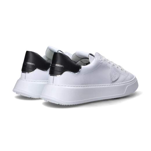 PHILIPPE MODEL SNEAKERS TEMPLE VEAU BLANC NOIR U