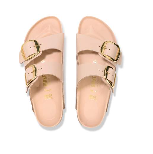 BIRKENSTOCK ARIZONA BIG BUKLE HIGH SHINE NEW BEIGE
