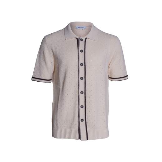 KANGRA CAMICIA IN MAGLIA TRAFORATA M/C
