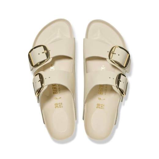 BIRKENSTOCK ARIZONA BIG BUCKLE HIGH SHINE ECRU