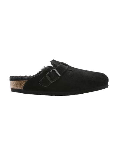 BIRKENSTOCK SLIPPER BOSTON SHEARLING SUEDE LEATHER