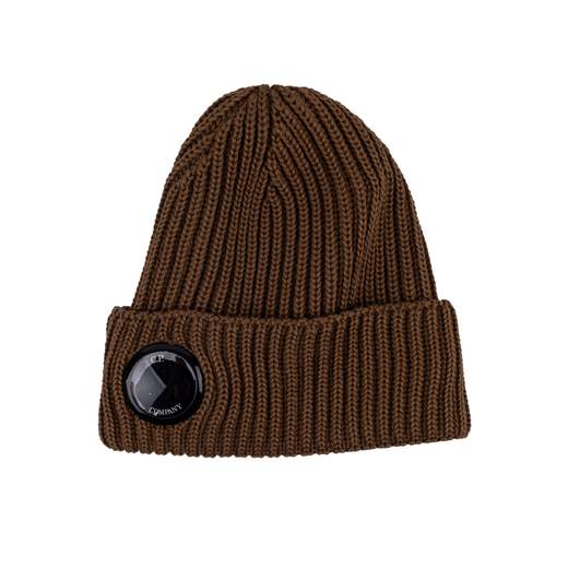 C.P. COMPANY EXTRAFINE MERINO WOOL LENS BEANIE
