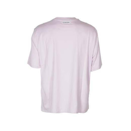LANEUS T-SHIRT CON RICAMO GIROCOLLO