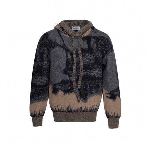 LANEUS KNITTED HOODIE