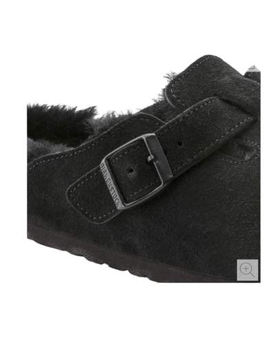 BIRKENSTOCK SLIPPER BOSTON SHEARLING SUEDE LEATHER