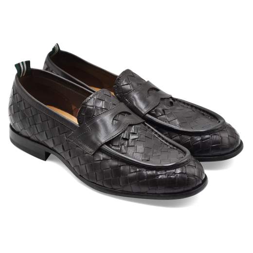 Green George MOCASSINO PENNY INTRECCIATO