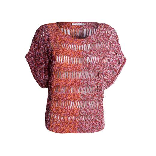 ROBERTO COLLINA MAGLIA PUNTO TRECCIA MULTICOLOR