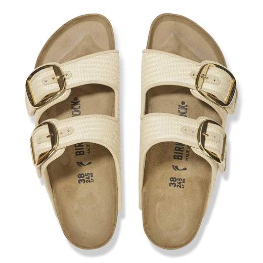 BIRKENSTOCK ARIZONA BIG BUCKLE RAFFIA