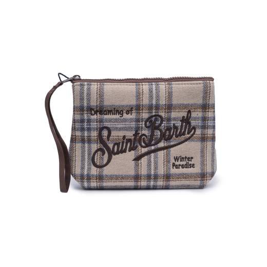 MC2 SAINT BARTH POCHETTE ALINE TARTAN