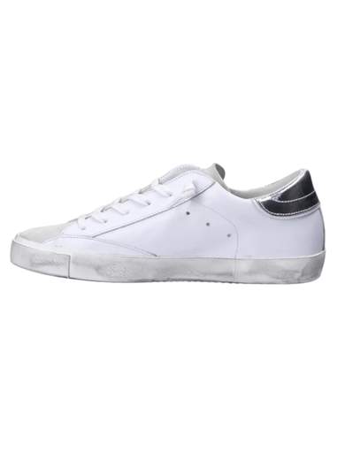 PHILIPPE MODEL SNEAKERS PRSX LOW WOMAN BASIC BLANC ARGENT