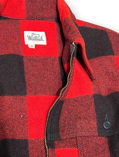 WOOLRICH GIACCA TARTAN TASCHE