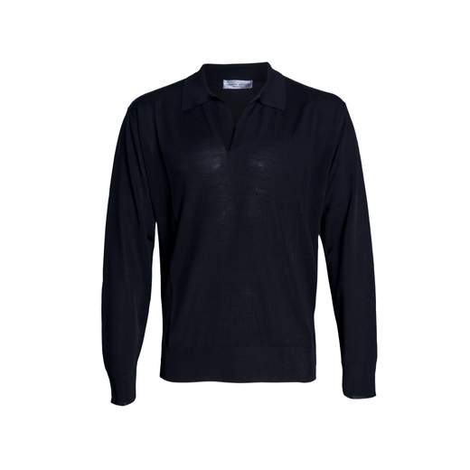 ROBERTO COLLINA POLO M/L IN FILO