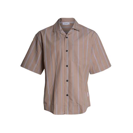 PAOLO PECORA CAMICIA RIGATA M/C