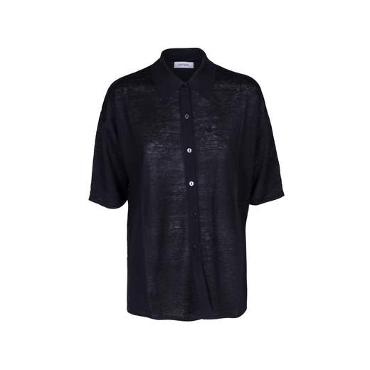 KANGRA CAMICIA IN LINO MANICA CORTA