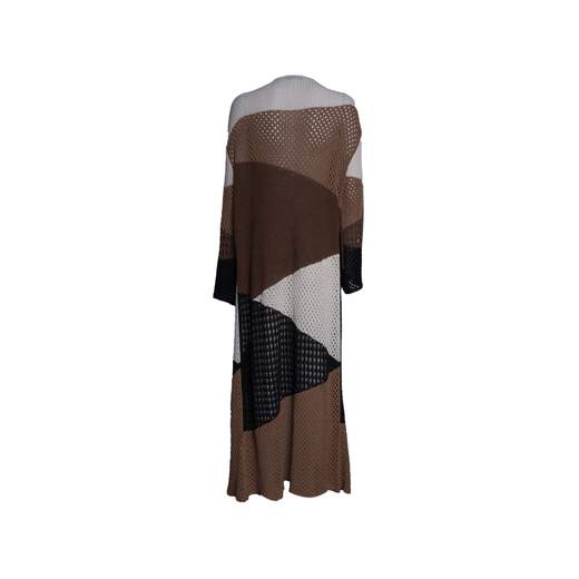 AKEP CARDIGAN MAXI INTARSIO