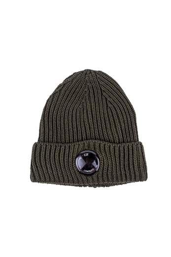 C.P. COMPANY EXTRAFINE MERINO WOOL LENS BEANIE