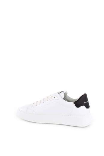 PHILIPPE MODEL SNEAKERS TEMPLE VEAU BLANC NOIR
