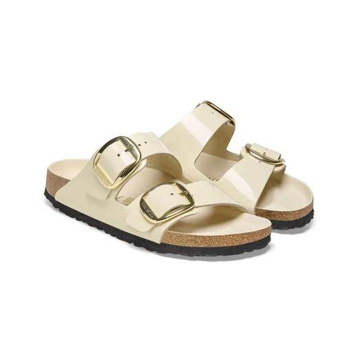 BIRKENSTOCK ARIZONA BIG BUCKLE HIGH SHINE ECRU