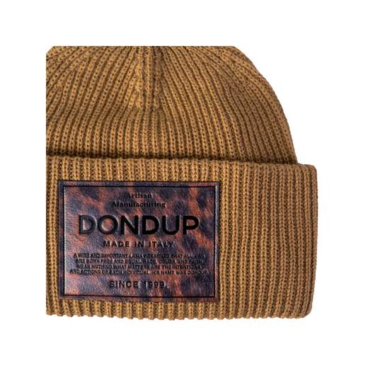 DONDUP CAPPELLO CON LOGO ANIMALIER