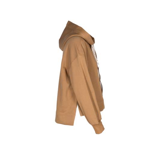 DONDUP FELPA CROP CAPPUCCIO