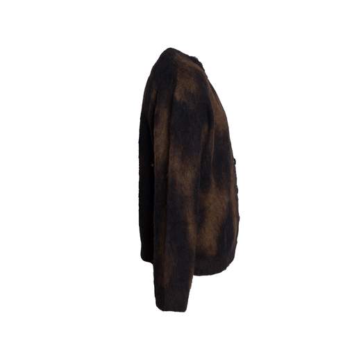 ROBERTO COLLINA CARDIGAN JAQUARD ANIMALIER