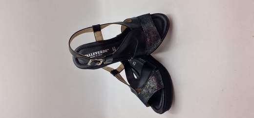 VALLEVERDE SANDALO IN CAMOSCIO E PELLE