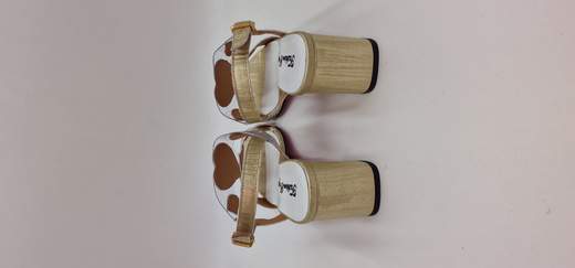 FASHION PROJECT SANDALO IN PELLE LAMINATA