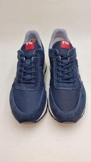 NERO GIARDINI SNEAKER IN CROSTA E TELA