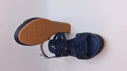 VALLEVERDE SANDALO IN CAMOSCIO E STRASS