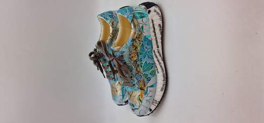 LAURA VITA SNEAKER IN PELLE E ECOPELLE STAMPATA