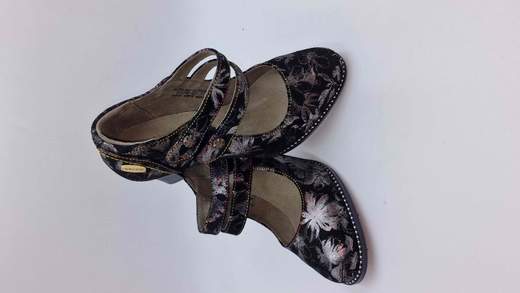 LAURA VITA DECOLLETE IN CAMOSCIO STAMPATO