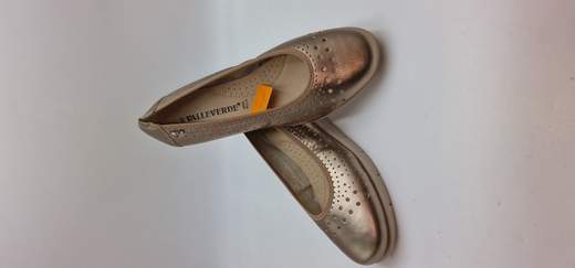 VALLEVERDE DECOLLETE IN PELLE LAMINATA