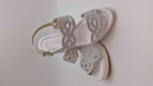 VALLEVERDE SANDALO IN CAMOSCIO E STRASS