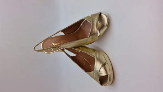 FASHION PROJECT SANDALO IN PELLE LAMINATA