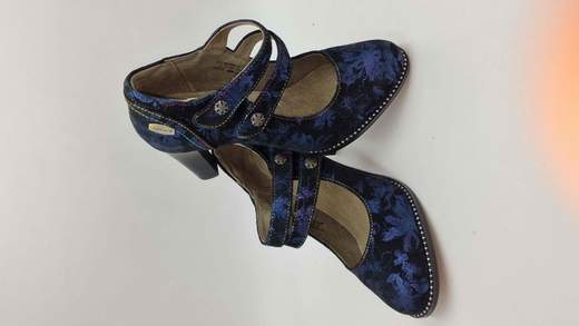 LAURA VITA DECOLLETE IN CAMOSCIO STAMPATO