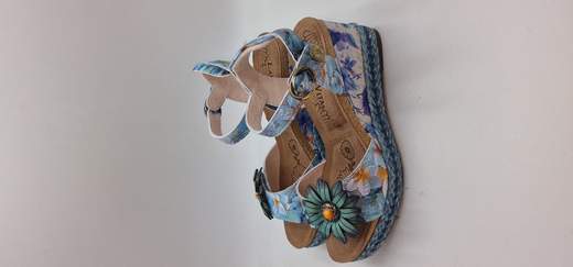 LAURA VITA SANDALO IN PELLE STAMPATA
