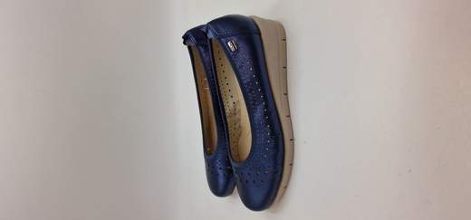 VALLEVERDE DECOLLETE IN PELLE LAMINATA