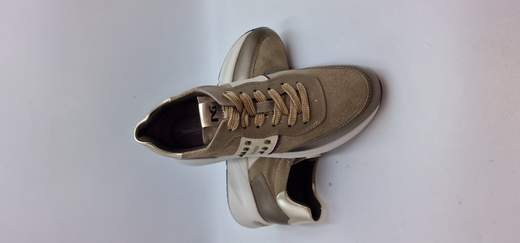 NERO GIARDINI SNEAKER IN PELLE E CAMOSCIO