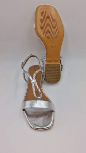 FASHION PROJECT SANDALO IN PELLE LAMINATA