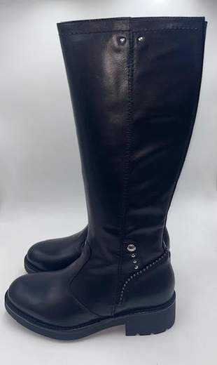 NERO GIARDINI STIVALE IN VITELLO