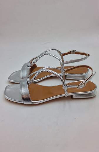 FASHION PROJECT SANDALO IN PELLE LAMINATA