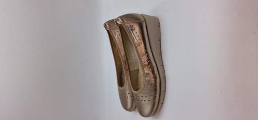 VALLEVERDE DECOLLETE IN PELLE LAMINATA