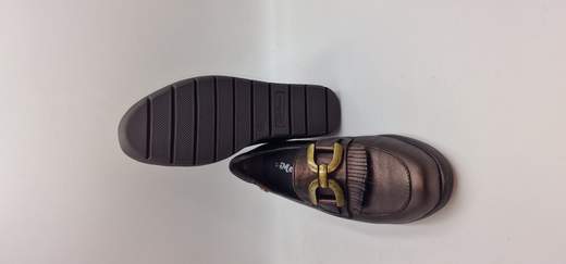 MELLUSO MOCASSINO IN PELLE LAMINATA