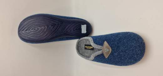 VALLEVERDE PANTOFOLA IN TESSUTO