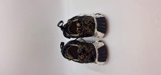 LAURA VITA SNEAKER IN PELLE E TESSUTO STAMPATI