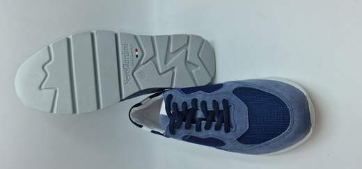 NERO GIARDINI SNEAKER IN CROSTA, TELA E TESSUTO