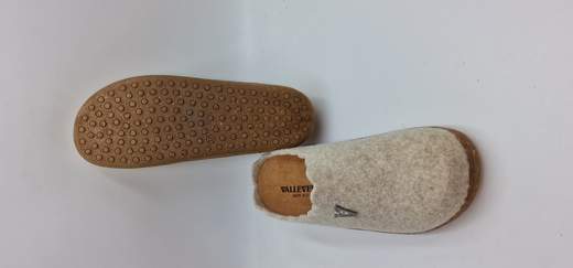 VALLEVERDE PANTOFOLA IN LANA COTTA