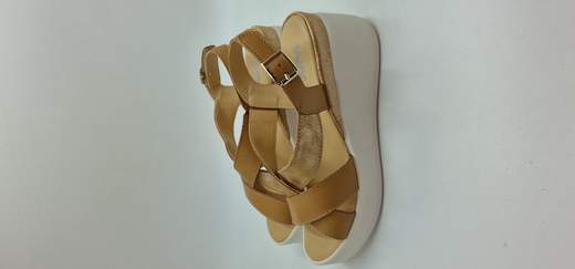 MELLUSO SANDALO IN PELLE E CAMOSCIO